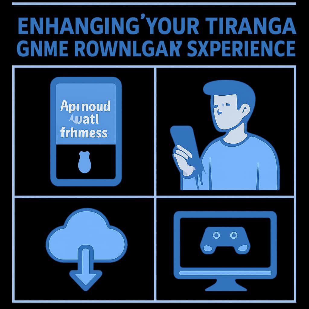 An educational diagram illustrating components of the Tiranga Game Download experience.