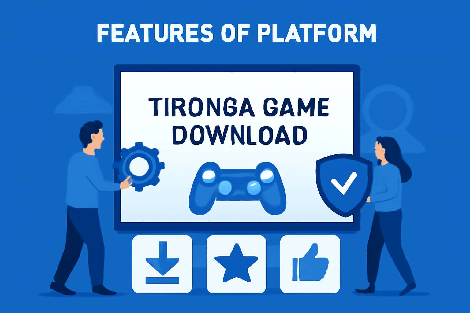 Informational scene depicting the features of the Tiranga Game Download platform.