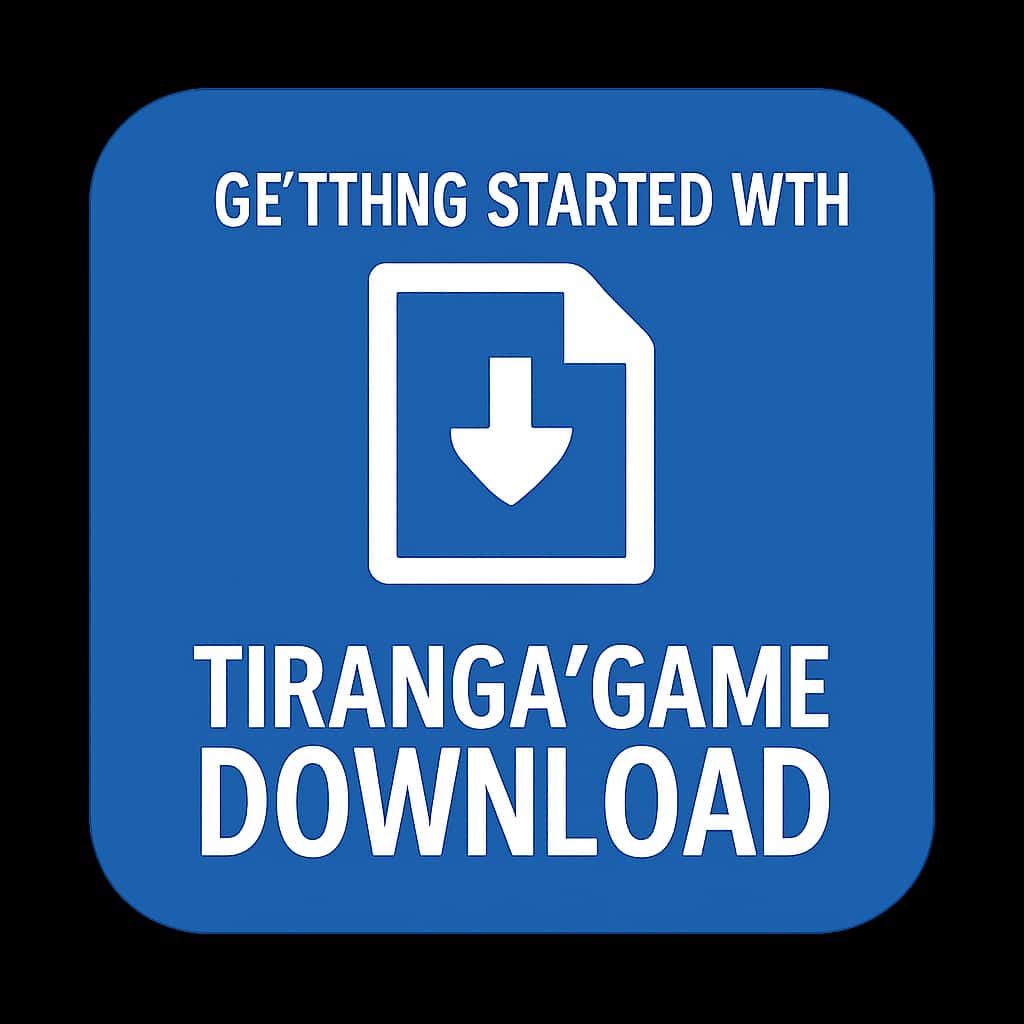An icon symbolizing the guide for Tiranga Game Download with the title displayed.
