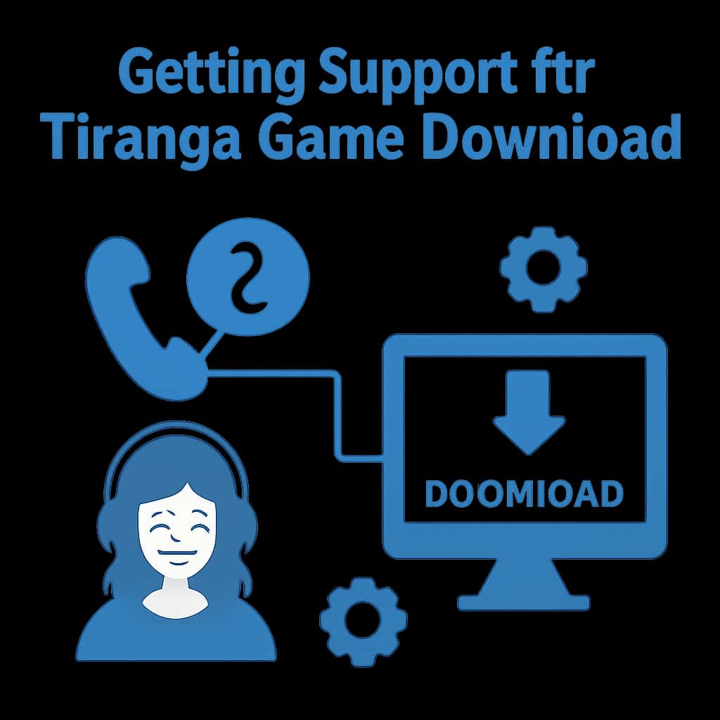 Illustration of the support process for Tiranga Game Download.
