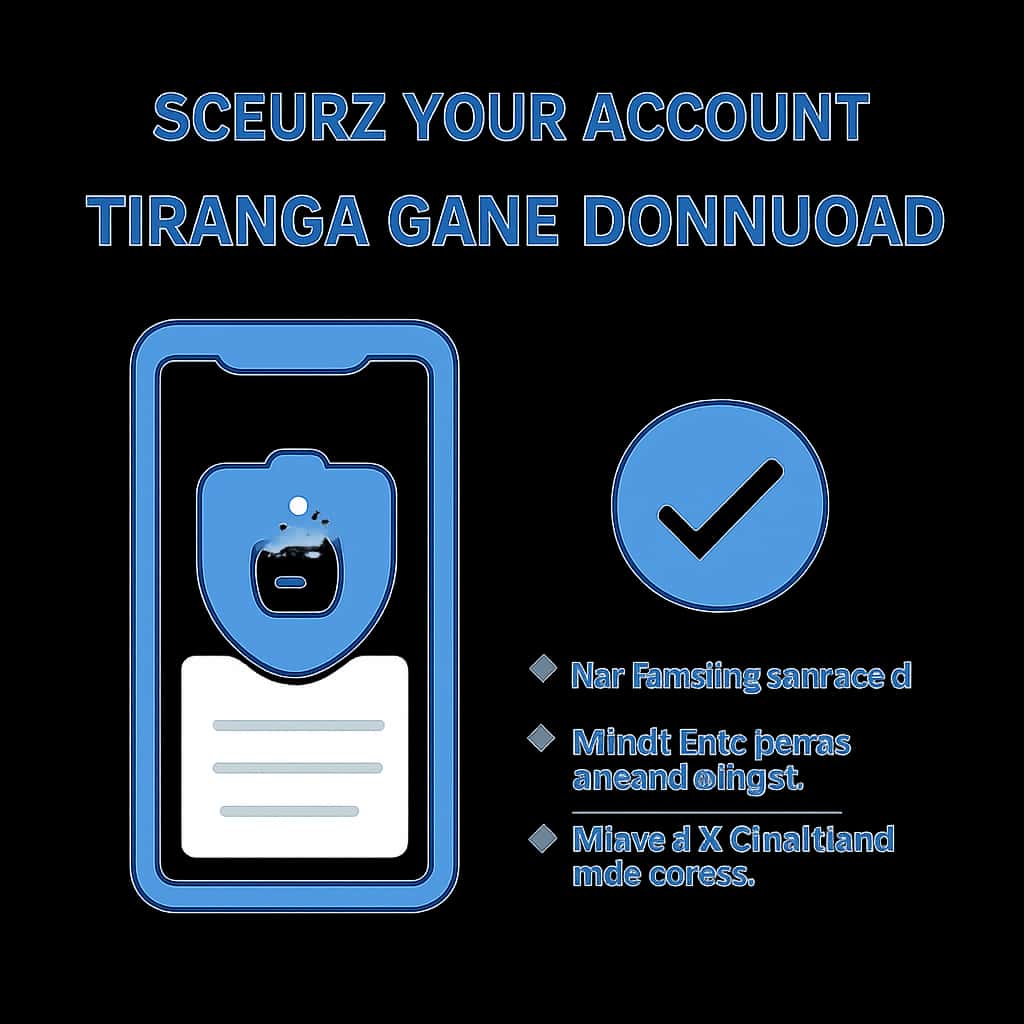 An educational diagram illustrating steps to secure a gaming account.
