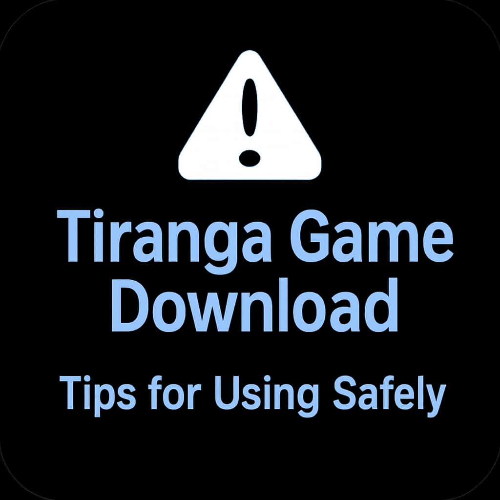 An icon representing safety tips for Tiranga Game Download.