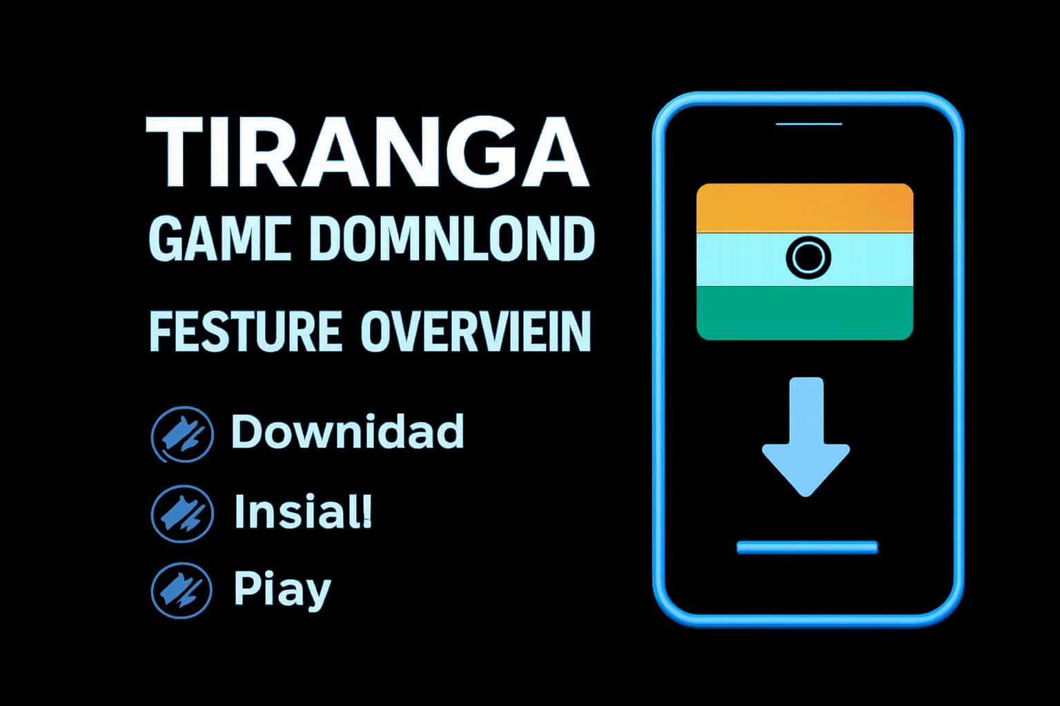 Informative landscape image featuring 'Tiranga Game Download' prominently.