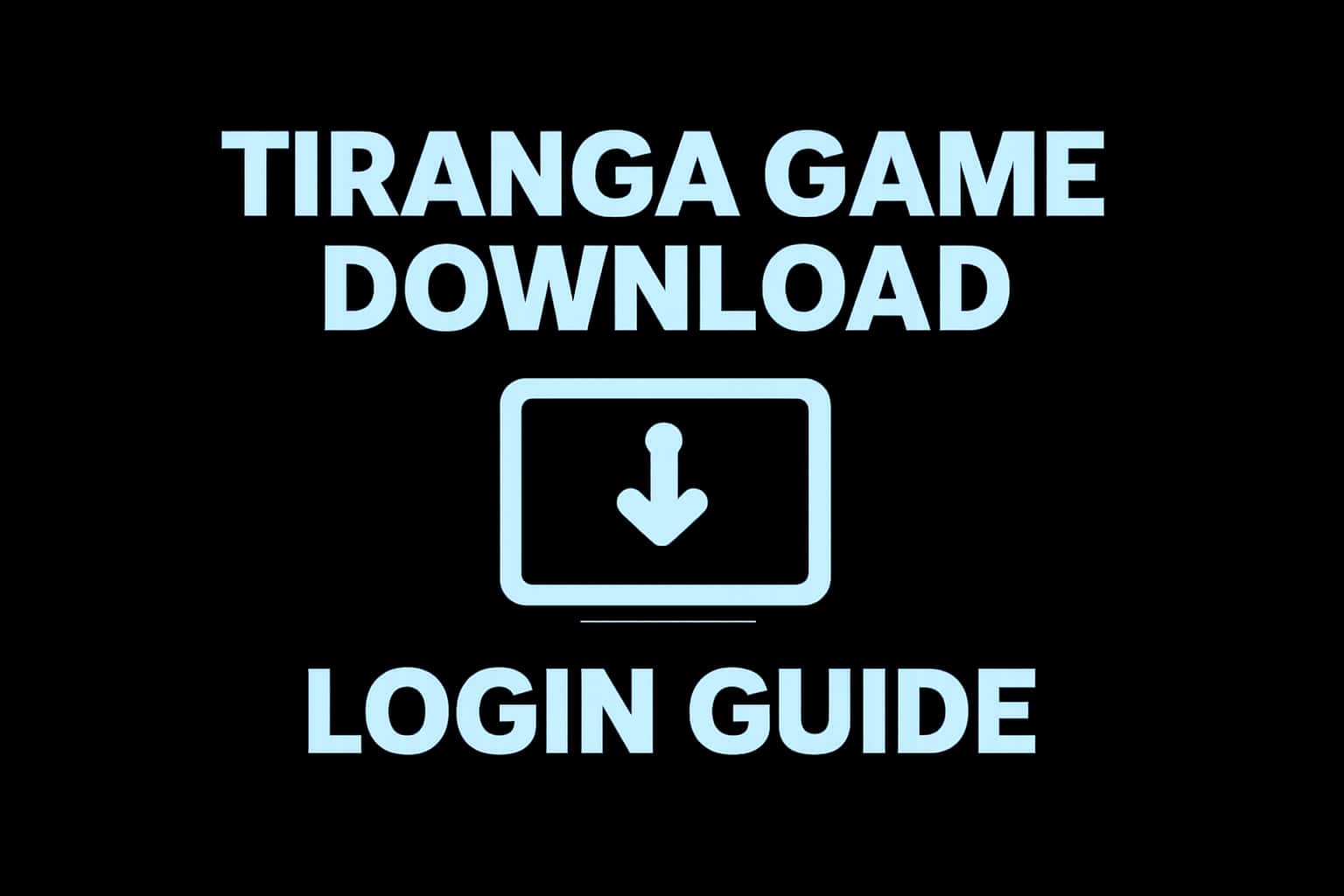 A visual representation of the Tiranga Game Download login process.