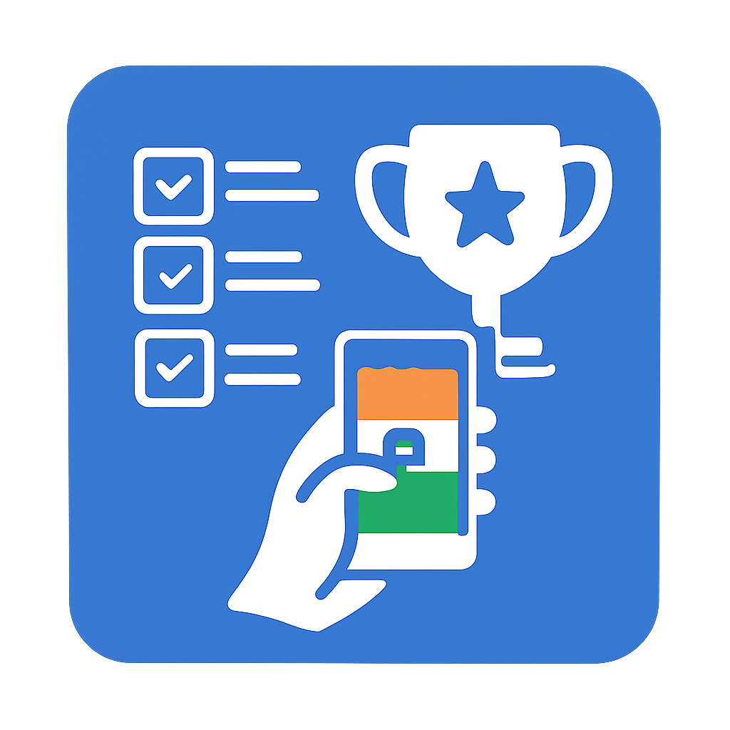 Square badge for Tiranga Game Download Feature Overview.